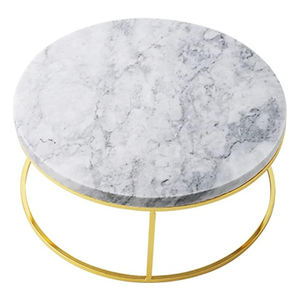 PRÉSENTOIR ROND EN PIERRE NATURELLE PORTE-GÂTEAU EN MARBRE BASE EN MÉTAL POUR MARIAGES CÉLÉBRATION DÉCORATION DE SERVEUR À GÂTEAUX - Product Image 1