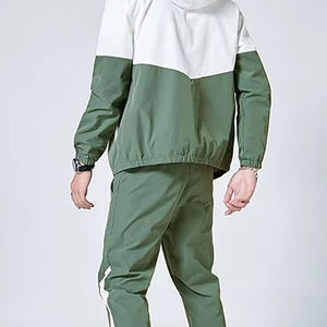 Custom Polyester Windbreaker Jacket <b>and</b> Pants Tracksuit Set Full Zip-Up Nylon Windbreaker <b>Suit</b> Set - Product Image 2