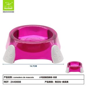 Ciotola per Animali Domestici in Acciaio Inox e Plastica, Prodotta da Azienda Professionale di Ciotole e Mangiatoie per Cani e Gatti - Product Image 1