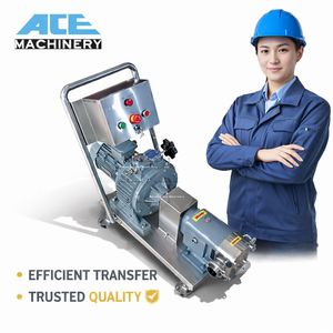 High Viscosity Paste Liquid Mobile Gear Pump New Design Three Lobe Cam Rotor Stator With Casters and <b>Trolley</b> - Product Image 3