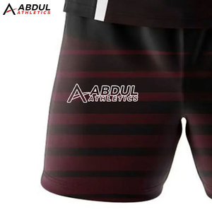 Ensemble uniforme de rugby respirant pour hommes, maillot à manches courtes et short assorti, tissu léger et confortable pour l'entraînement - Product Image 6