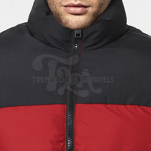 Chaqueta Acolchada para Hombre de Manga Larga, Nueva Llegada de Fábrica, Personalizable al por Mayor, 100% Algodón, Cuello Alto, Logotipo Frontal - Product Image 6
