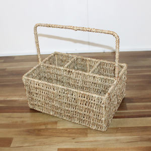 Artex Dong Thap Factory Handwoven Wicker <b>Wine</b> <b>Rack</b> Space Saving Bottle Holder <b>for</b> Modern Home <b>Kitchen</b> and Bar Decor - Product Image 1