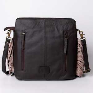 Sacs à bandoulière en cuir de fourrure de style occidental de vendeur chaud avec la conception florale d'outillage de main au prix de gros - Product Image 4