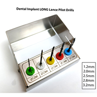 Forets pilotes longs pour implants dentaires, kit de 5 pièces, neuf, CE