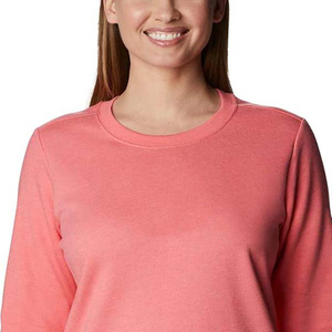 Sudadera informal para mujer con diseño personalizado OEM 2025, transpirable, largo, de cuello redondo, con impresión de logotipo frontal, venta al por mayor - Product Image 5