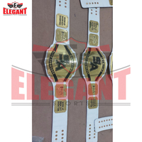 Ceintures de lutte personnalisées Créez vos propres plaques de zinc plaqué or blanc Bracelet en cuir ceintures de champion de lutte wwe