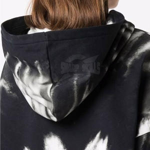 Meilleure vente de sweat à capuche tie dye pour femmes en coton et polyester Offre Spéciale Streetwear décontracté avec logo avant pour l'hiver - Product Image 5
