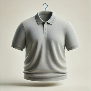 เสื้อยืดผ้าถักแบบเบาและแห้งเร็วสำหรับเสื้อโปโลทรงพลัสไซส์แขนสั้นพิมพ์ลายสีทึบมีเอกลักษณ์พิมพ์โลโก้ระบายอากาศได้ - Product Image 5