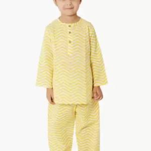 Multi-patrón de manga larga pantalones pijamas lindo dibujos animados ropa de casa conjunto de fábrica al por mayor ropa de dormir para niñas - Product Image 5