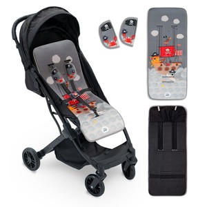 Funda para Cochecito y Protector de Cinturón Caribe, Accesorio para Asientos de Bebé en Gris - Product Image 1