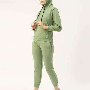 Automne hiver XXL décontracté femmes polaire survêtements haute qualité respirant séchage rapide couleur unie Logo personnalisé Top vente bas prix - Product Image 2