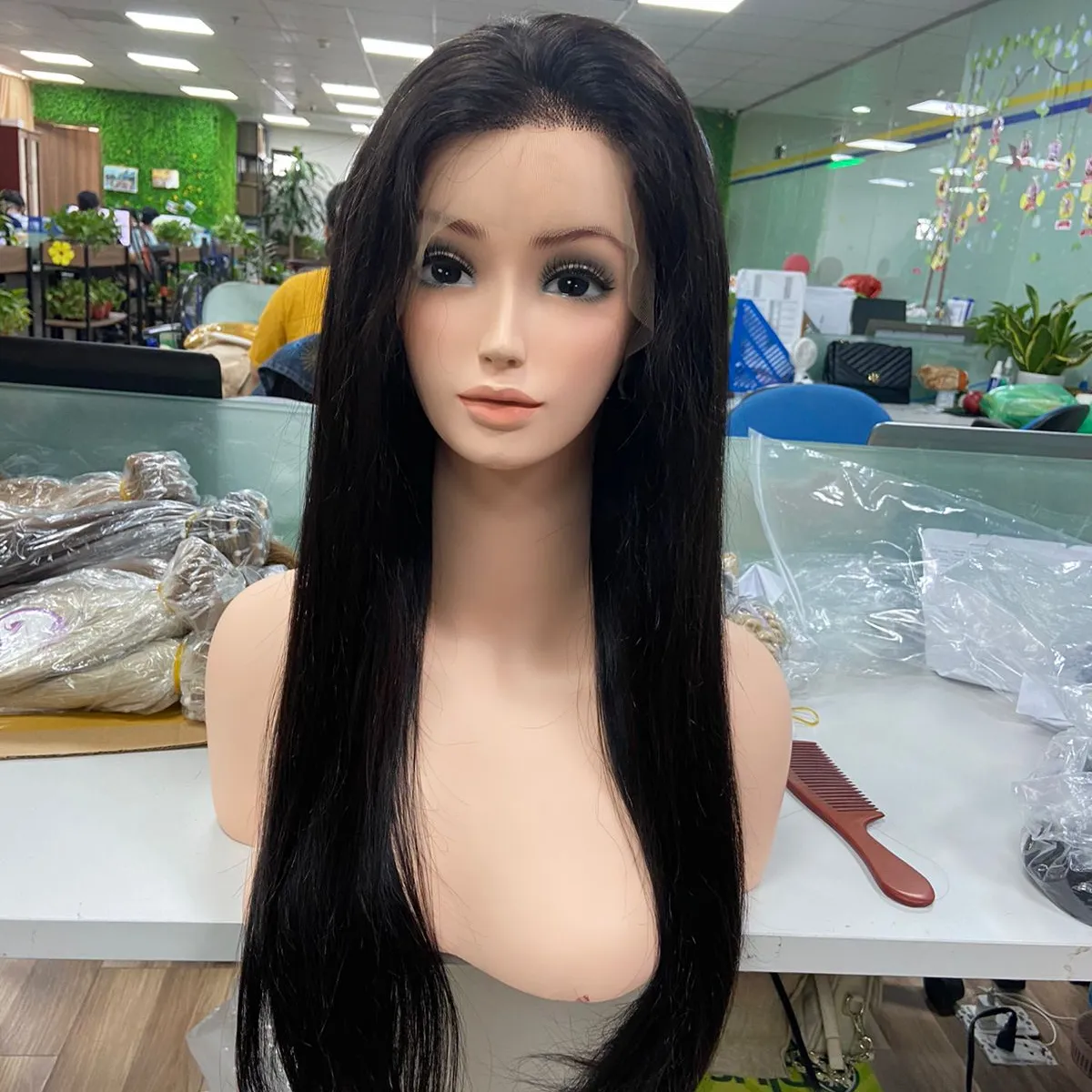 natural virgin hair supplier full lace front wig wholesale brazilian straight bob wigs human hair for black women