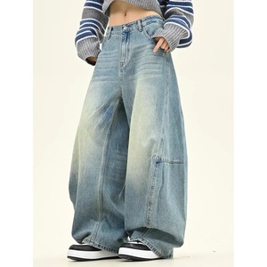 กางเกงยีนส์ผู้หญิงแฟชั่นลำลองขายาวมีกระดุมดีไซน์เอวสูงระบายอากาศได้ดี - Product Image 4