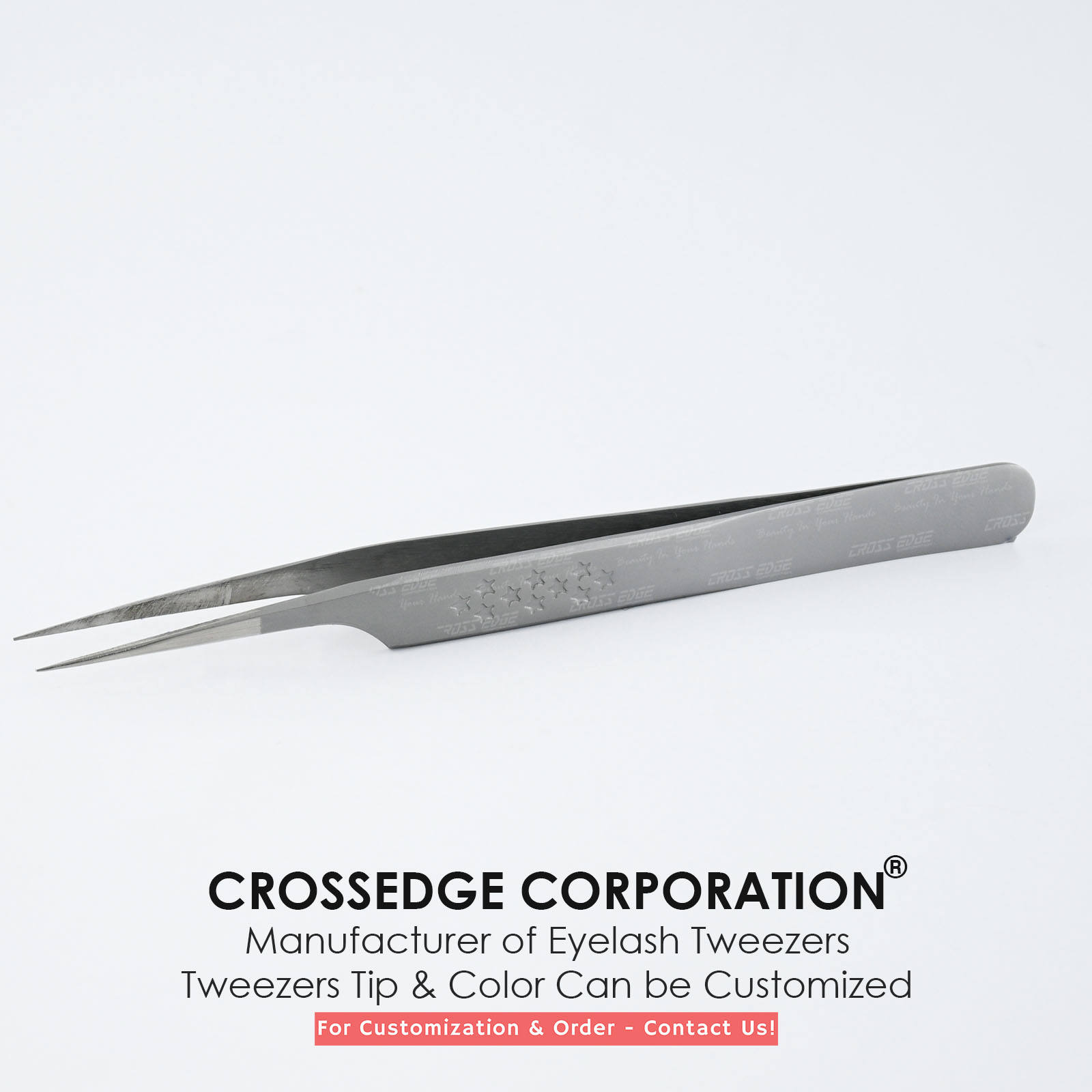 แหนบปลายแหลมตรง