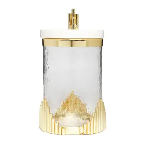 กล่องและภาชนะบรรจุอาหารโลหะหรูหราสำหรับตกแต่ง mackenzie แบบแฟนซีโลหะสีดำและสีขาว - Product Image 5