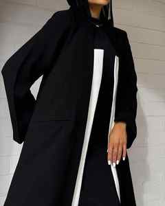 2024 nouvelle mode ouverte Abaya soie vêtements décontractés pour les femmes musulmanes accessoire traditionnel à dubaï moyen-orient - Product Image 4