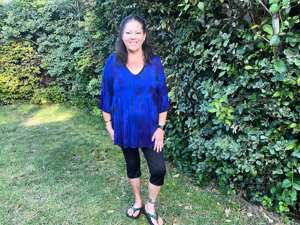 Diseñador de alta calidad de las mujeres tejidas Casual con cuello en V Top único hecho a mano Tie-Dye Tank mangas exportación calidad ropa de fiesta - Product Image 2