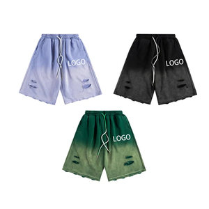 Pantalones cortos de precio razonable de servicios OEM para pantalones cortos desgastados último estilo de diseño personalizado Streetwear pantalones cortos desgastados - Product Image 3