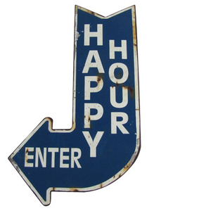 Happy House Metal Tin Sign High Quality Durable Metal Tin Sign Elegant For Home Hotel Outdoor decoration use In gros Price - Product Image 1
