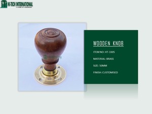 Bouton de porte en bois tulipe poli laiton victorien bouton de porte en bois paire poignées royaume-uni vente en gros fabricant en vrac matériel de période - Product Image 5