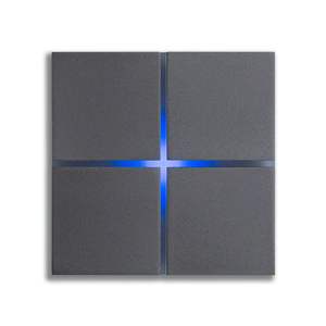 Boîtier d'interrupteur mural électrique intelligent de luxe pour système domotique Wi-Fi, compatible KNX, Tuya, Alexa et <span class=keywords><strong>Google</strong></span> <span class=keywords><strong>Home</strong></span> - Product Image 1