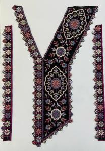 Diseños de cuello bordados a la moda para ropa Servicios de bordado personalizados para escotes de la mejor calidad 100% precio barato - Product Image 4