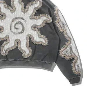 Pulls à capuche pour hommes, best-sellers, broderie délavée à l'acide, tenue tendance, vêtements d'hiver épais, design professionnel - Product Image 3