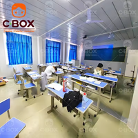 Vente en gros Maison préfabriquée modulaire Salle de classe Campus Maison prête à l'emploi Bâtiments scolaires en conteneur
