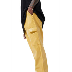 กางเกงหนังผู้ชายน้ำหนักเบา คุณภาพสูง พิมพ์โลโก้ตามสั่ง ปักลาย ระบายอากาศได้ดี ทรงตรง สไตล์ลำลอง ขายส่ง - Product Image 5