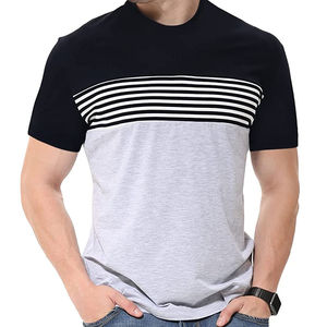 OEM de alta calidad fabricante de fibra de bambú sólido respetuoso con el medio ambiente transpirable logotipo personalizado camiseta de tamaño personalizado camisetas de hombre - Product Image 3