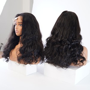 Pelucas TOP de Cabello Humano con Cabello Ondulado Natural, Peluca Vietnamita de Color Natural, Extensión de Cabello con Cierre de Encaje, Color Libre - Product Image 1