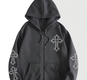 <b>Cheap</b> Bulk Rhinestones <b>Hoodies</b> for Women and Men Bling Fashion Hooded Sweatshirts Wholesale - Product Image 1