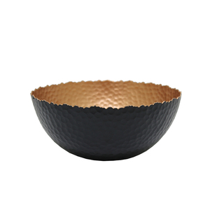 Design élégant bol de service alimentaire en fer de forme ronde argent/bleu fini cuisine et table de service et bols décoratifs faits à la main - Product Image 2