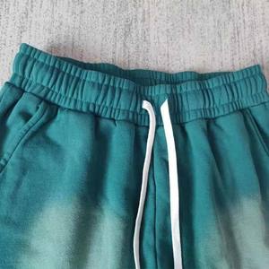 Pantalones cortos desgastados bordados personalizados Sun Faded para hombre, pantalones cortos bordados con lavado ácido francés Trey de lana de algodón para hombre - Product Image 5