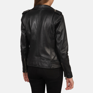 2025 piel de oveja genuina manga larga nueva chaqueta de estilo con cremallera para mujer chaqueta de cuero cálida cortavientos personalizada para invierno - Product Image 1