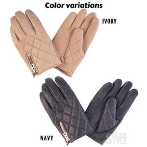 Gants matelassés en cuir, doublure en cachemire, gants de travail en cuir de mouton, gants de mode, gants chauds d'hiver - Product Image 6