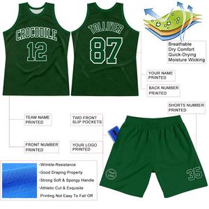 Trajes de baloncesto de secado rápido para jóvenes y adultos, uniformes de baloncesto cómodos, conjuntos de baloncesto personalizados individuales para equipos - Product Image 3