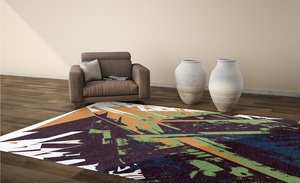 Alfombras de área de lana anudadas a mano de pelo medio, estilo persa, con patrón abstracto, ecológicas, únicas, para sala de estar, oración, bar o ejercicio. - Product Image 6
