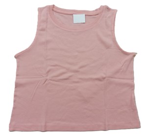Gym Wear Tank Top Sport O-cuello Poliéster Acanalado Tank Tops para Mujer - Product Image 3