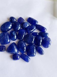 Cabujón de tanzanita con tratamiento térmico Natural de calidad AAA, corte mixto azul, 10-20mm, Tanzania sueltas de fabricación de joyas de piedras preciosas, certificado IGI - Product Image 3