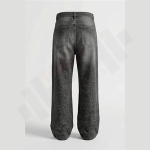 Pantalones Vaqueros Ajustados Personalizados para Hombre, Pantalones Ajustados Desgastados, Venta al por Mayor OEM, 100% Algodón, Pantalones Holgados de Pakistán al por Mayor - Product Image 2