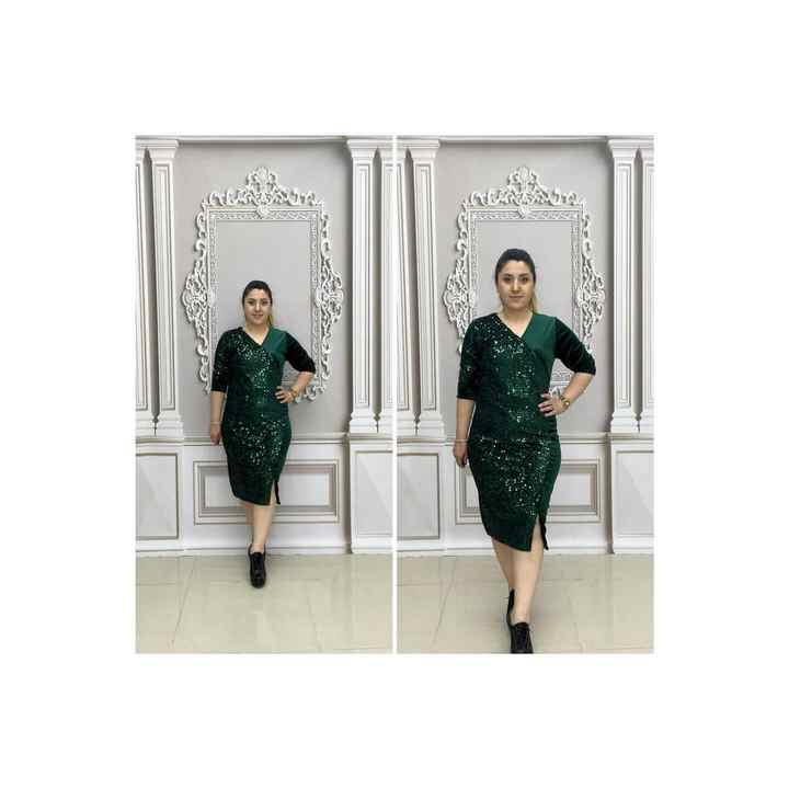 Sequined Dress - Green