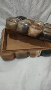Boîte en corne de buffle pour le rangement de bijoux et de cadeaux - Intérieur doux pour les objets délicats Haute qualité - Product Image 6