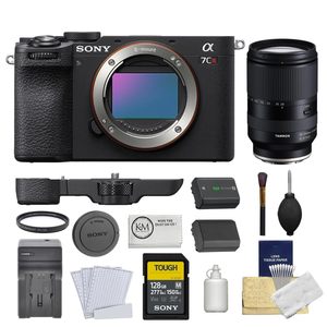 Black Mirrorless <b>Camera</b> Bundle 28-200mm F/2.8-5.6 Lens UV Filter 128GB Memory Card <b>Battery</b> Charger 6-Piece Cleaning Kit HD - Product Image 6