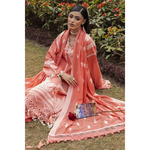 Conjunto de Traje de 3 Piezas Bordado para Mujer con Dupatta Bordada DN-62031 - Product Image 1