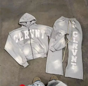 กางเกงวิ่งขาตรงมีฮู้ดปักลายกางเกงวอร์มยาวซักได้ลายพิมพ์ลาย - Product Image 4