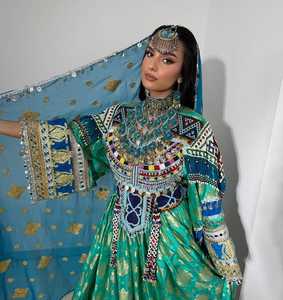 Haute QualitéAfghani Kuchi Robes Vintage OEMMaxi Robe Modeste Dentelle Décoration - Product Image 4