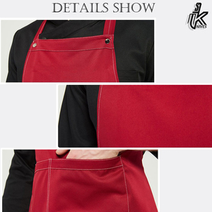 Delantal de cocina ajustable de gran oferta, LONA DE 3 bolsillos y tela de algodón personalizado con dos bolsillos, venta directa al por mayor - Product Image 6