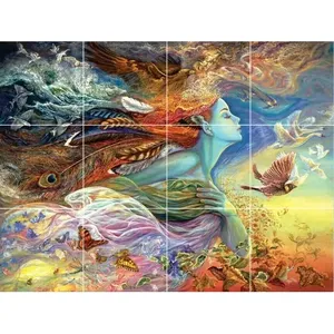 Mère Nature Exotic Fantasy Carreau de céramique Mural Flying Spirit Dosseret mural - Product Image 1